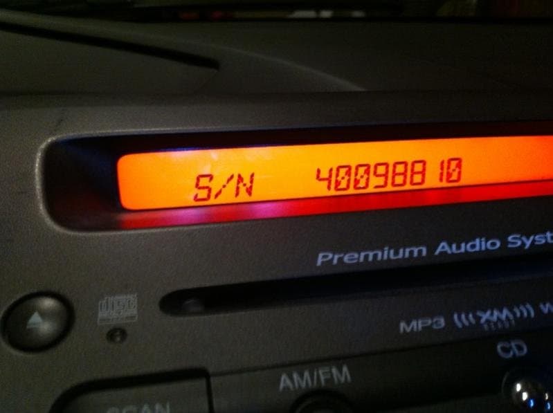 ACURA radio serial example 1