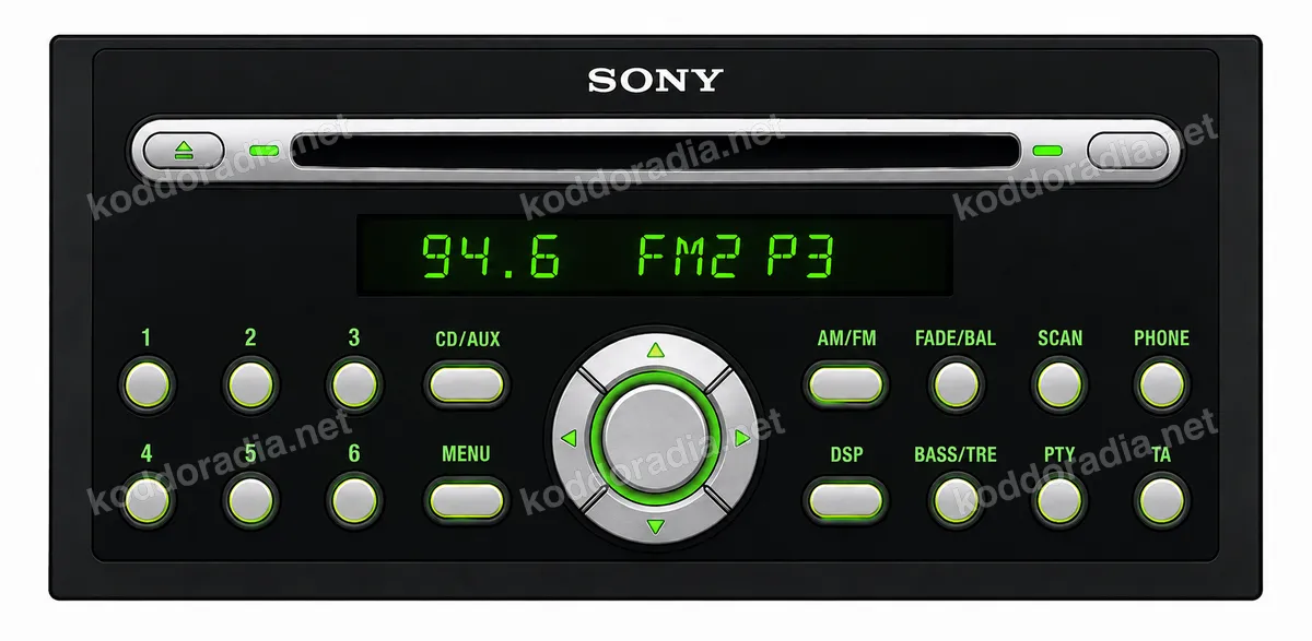 Przedni panel radia Ford CD132-CD6 CDX-FC132 (M)