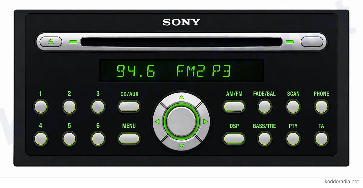 Przedni panel radia Ford C307/C214 - MP3/RDS CDX-FS214