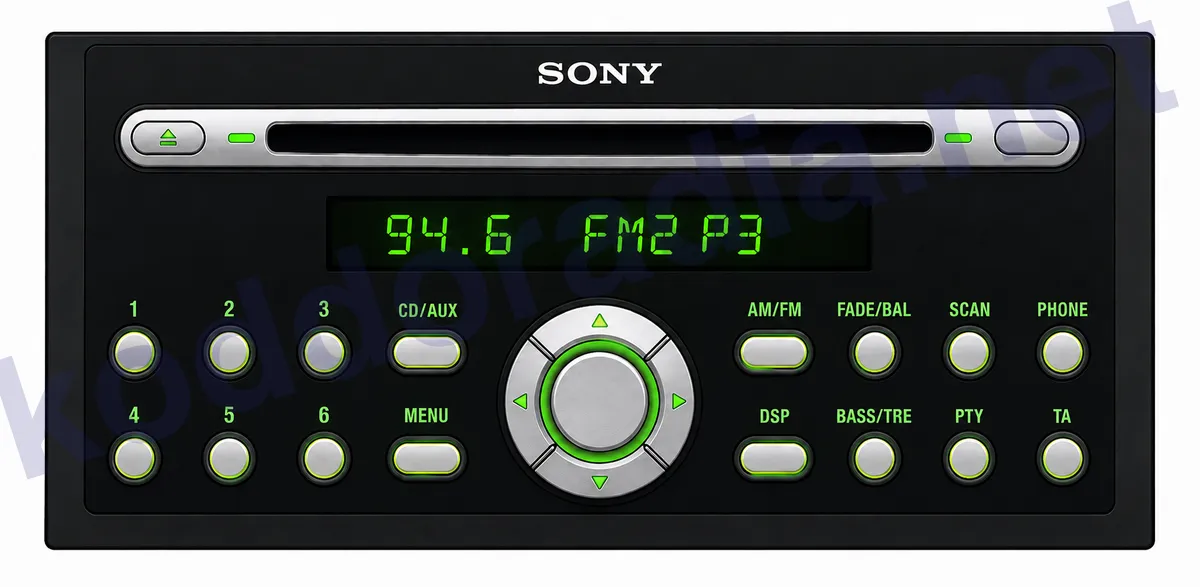 Przedni panel radia Ford CD132-6CD-DIV CDX-FC132D