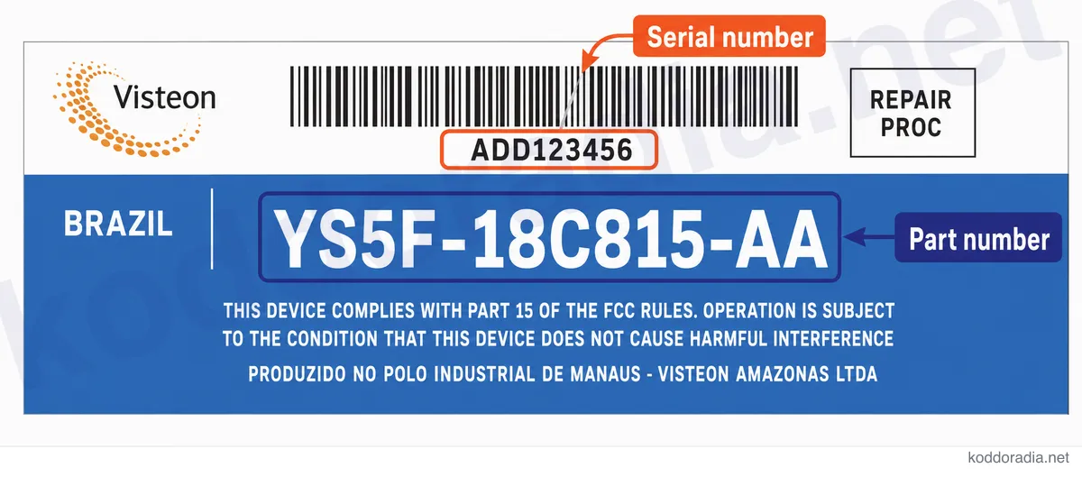 Gdzie znajdę numer seryjny radia Fiat CD MP3?